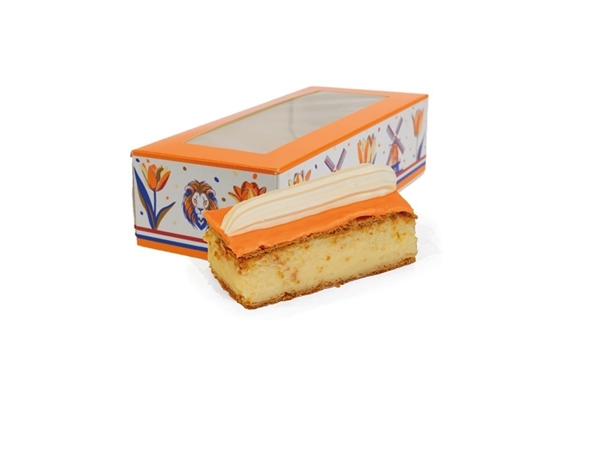Oranje Tompouce met slagroom 5/st